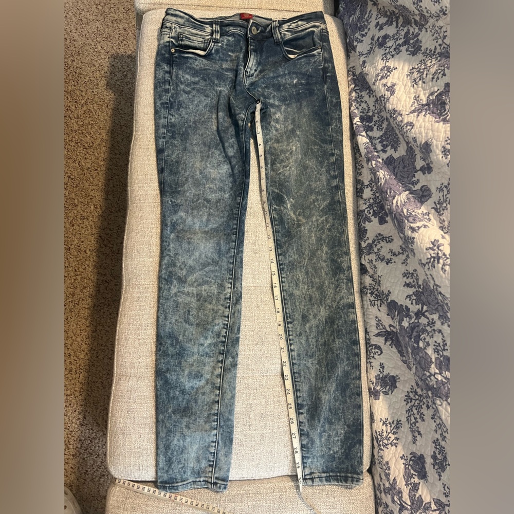 Arizona Jean Acid Wash Mid Rise